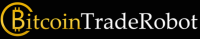 logo del robot per il commercio di bitcoin